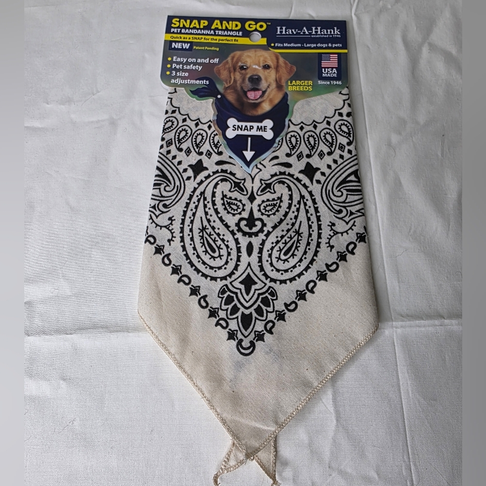 Snap And Go Dog Bandana